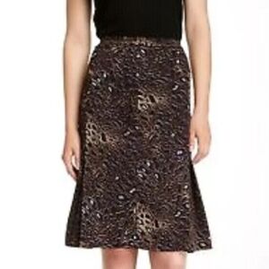 Tory Burch Leopard Print Skirt Size M